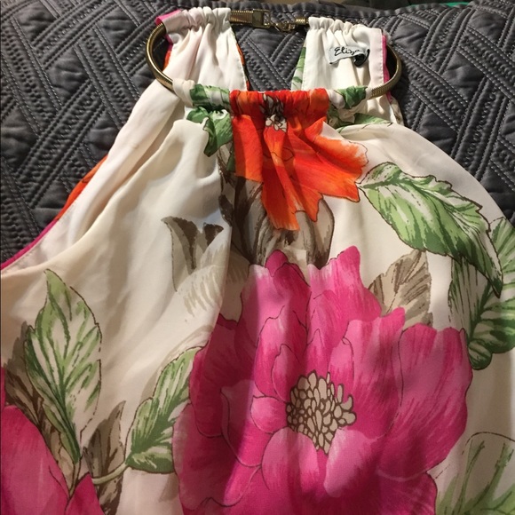 Beautiful blousy maxi-dress with choker - Picture 2 of 5